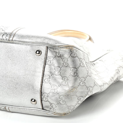 Gucci Metallic Guccissima Large Princy Tote Silver 14 of 14