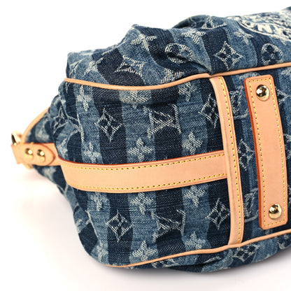 Louis Vuitton Denim Raye Porte Epaule MM 7 of 8