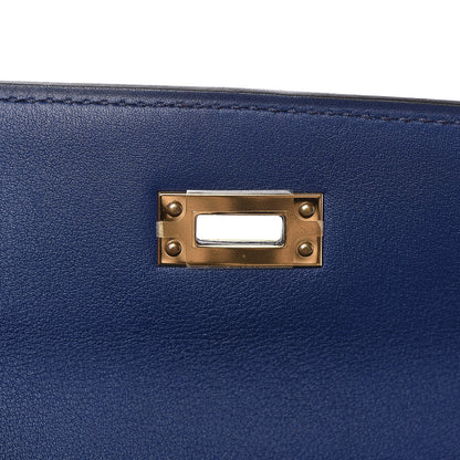 Hermes Swift Kelly Retourne 25 Bleu Saphir 24 of 39