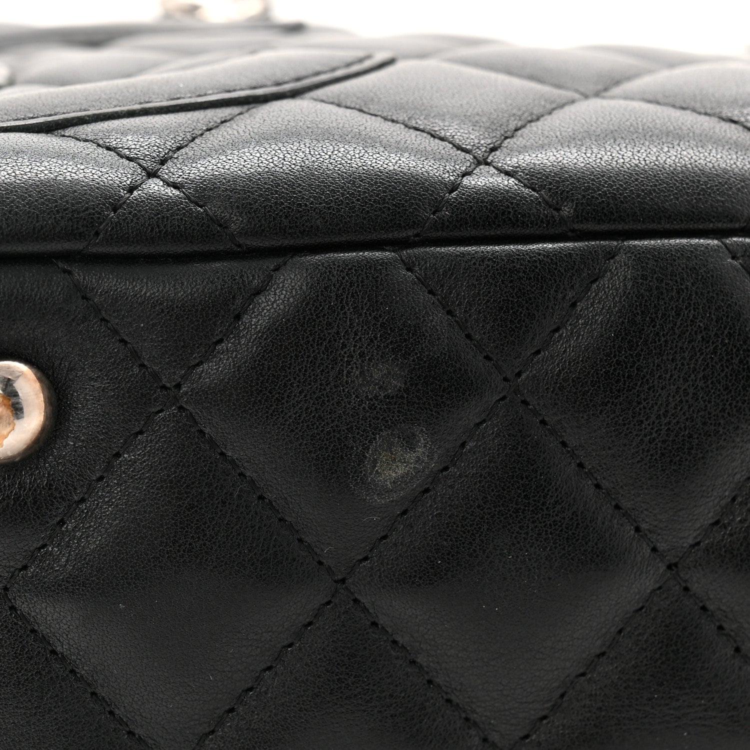 Chanel Calfskin Quilted Large Cambon Bowler Black 11 of 11