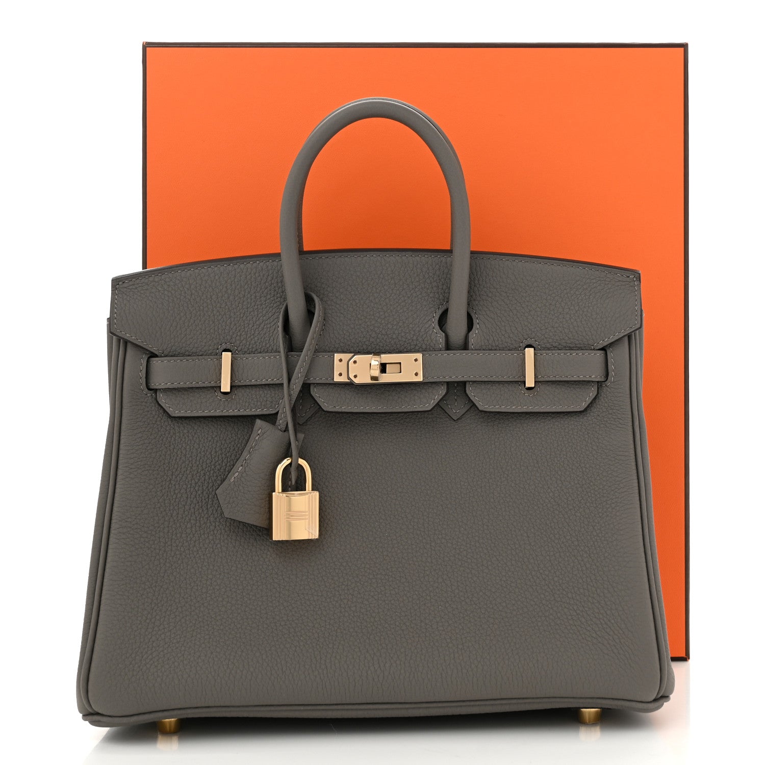 Hermes Togo Birkin 25 Gris Meyer 10 of 10