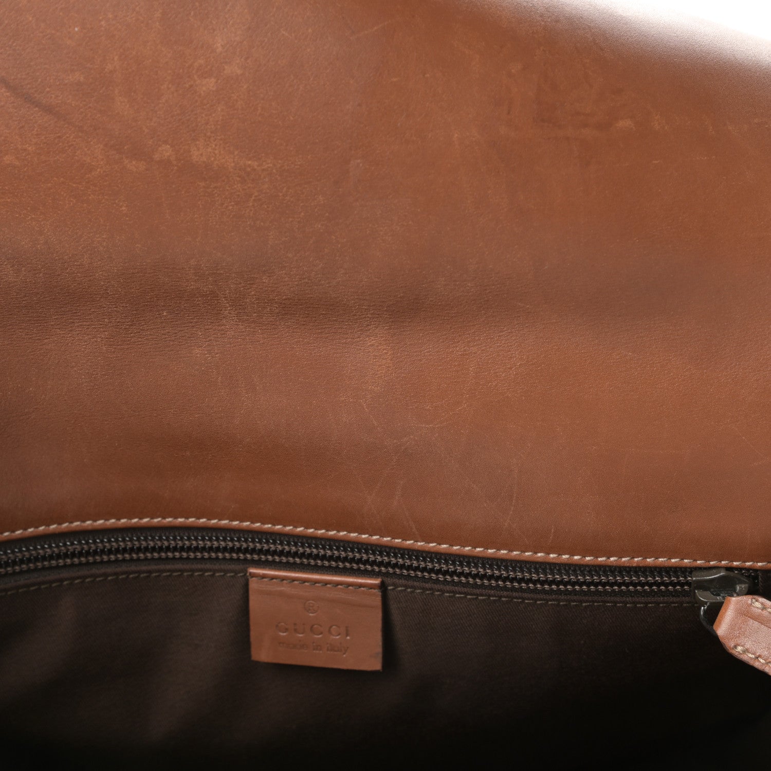 Gucci Guccissima Flap Messenger Bag Light Brown 11 of 16