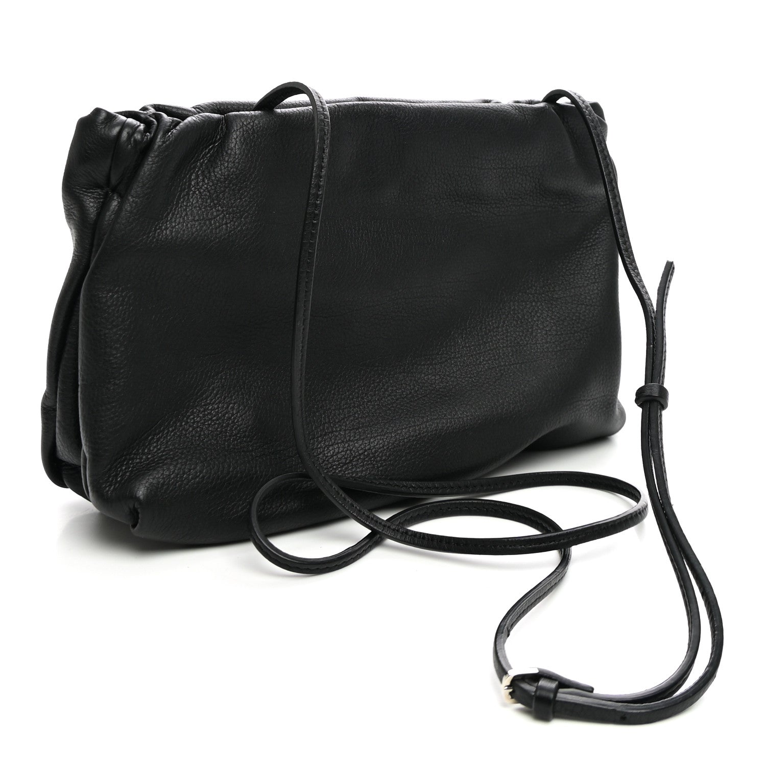 The Row Grained Calfskin Bourse Clutch Black 3 of 9