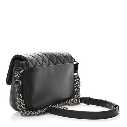 Chanel Calfskin Quilted Large Rock My Shoulder Flap Black 3 of 10