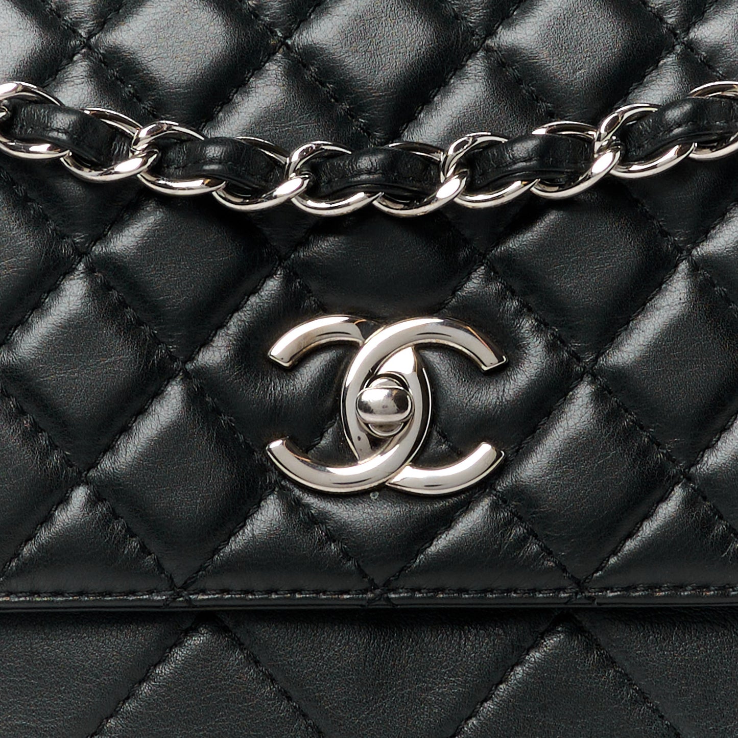 Calfskin Quilted In The Business Flap Bag Black