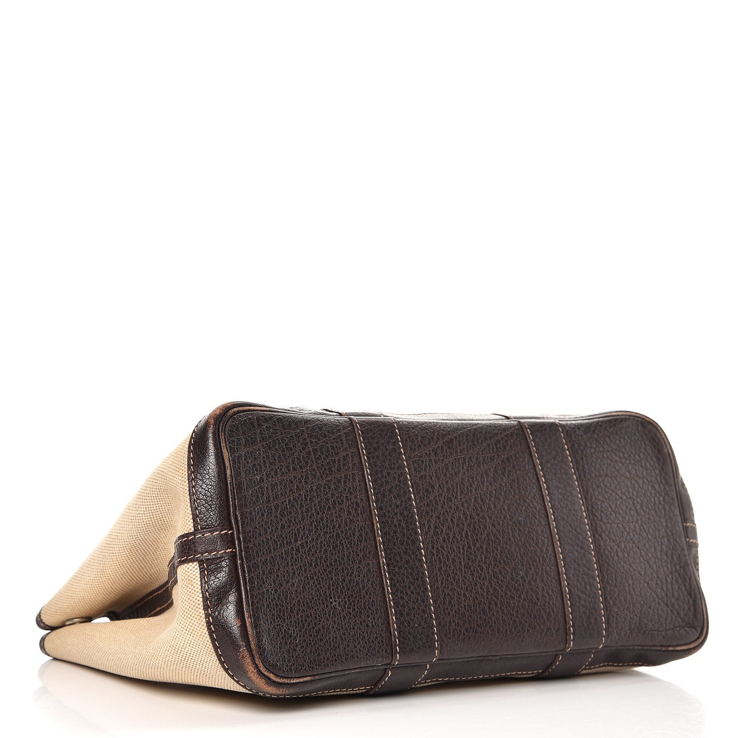 Hermes Toile Buffalo Garden Party Tote 30 TPM Marron Fonce 4 of 19