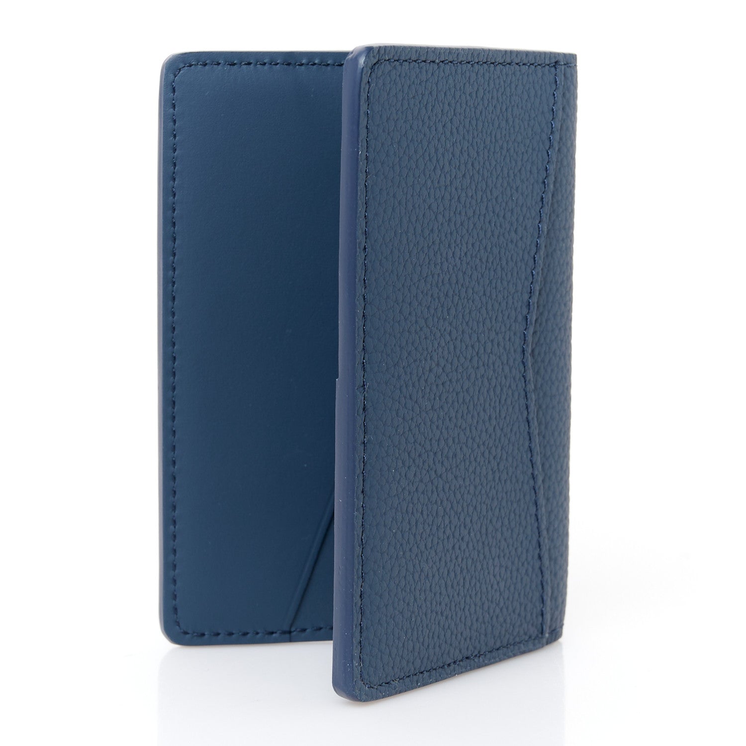 Louis Vuitton Grained Calfskin Aerogram Pocket Organizer Marine 3 of 5