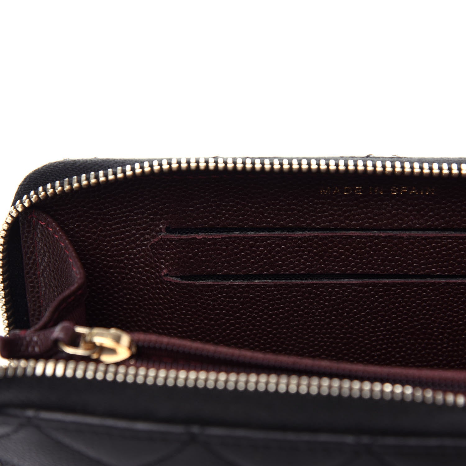 Chanel Caviar Quilted Medium Zip Around Wallet Black 11 of 11