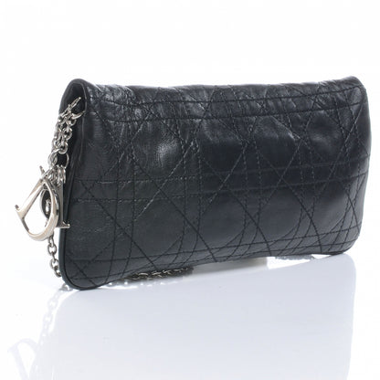Christian Dior Calfskin Cannage Cross Body Bag Black 3 of 8