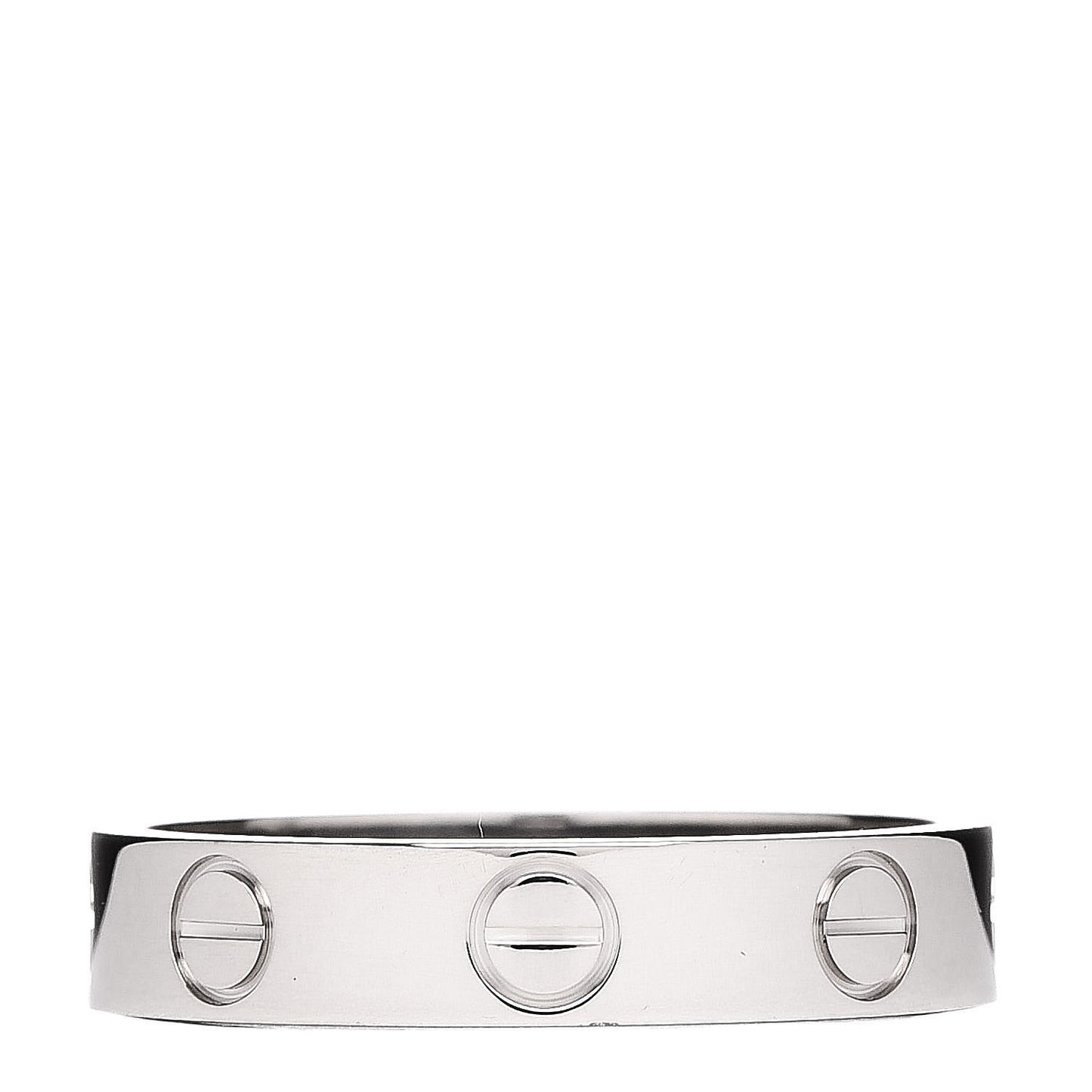 18K White Gold 3.5mm LOVE Wedding Band Ring 49 4.75