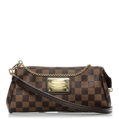 Louis Vuitton Damier Ebene Eva Clutch 1 of 8