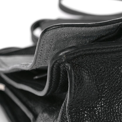 Prada Glace Calf Etiquette Flap Black Astrale 9 of 15