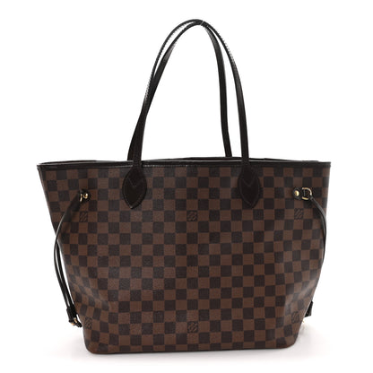 Louis Vuitton Damier Ebene Neo Neverfull MM Rose Ballerine 1 of 14