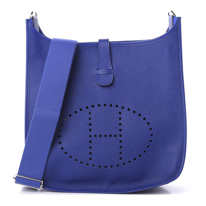 Hermes Epsom Evelyne III GM Blue Electrique 1 of 9