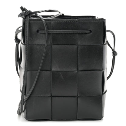 Bottega Veneta Nappa Maxi Intrecciato Cassette Bucket Bag Black 1 of 10