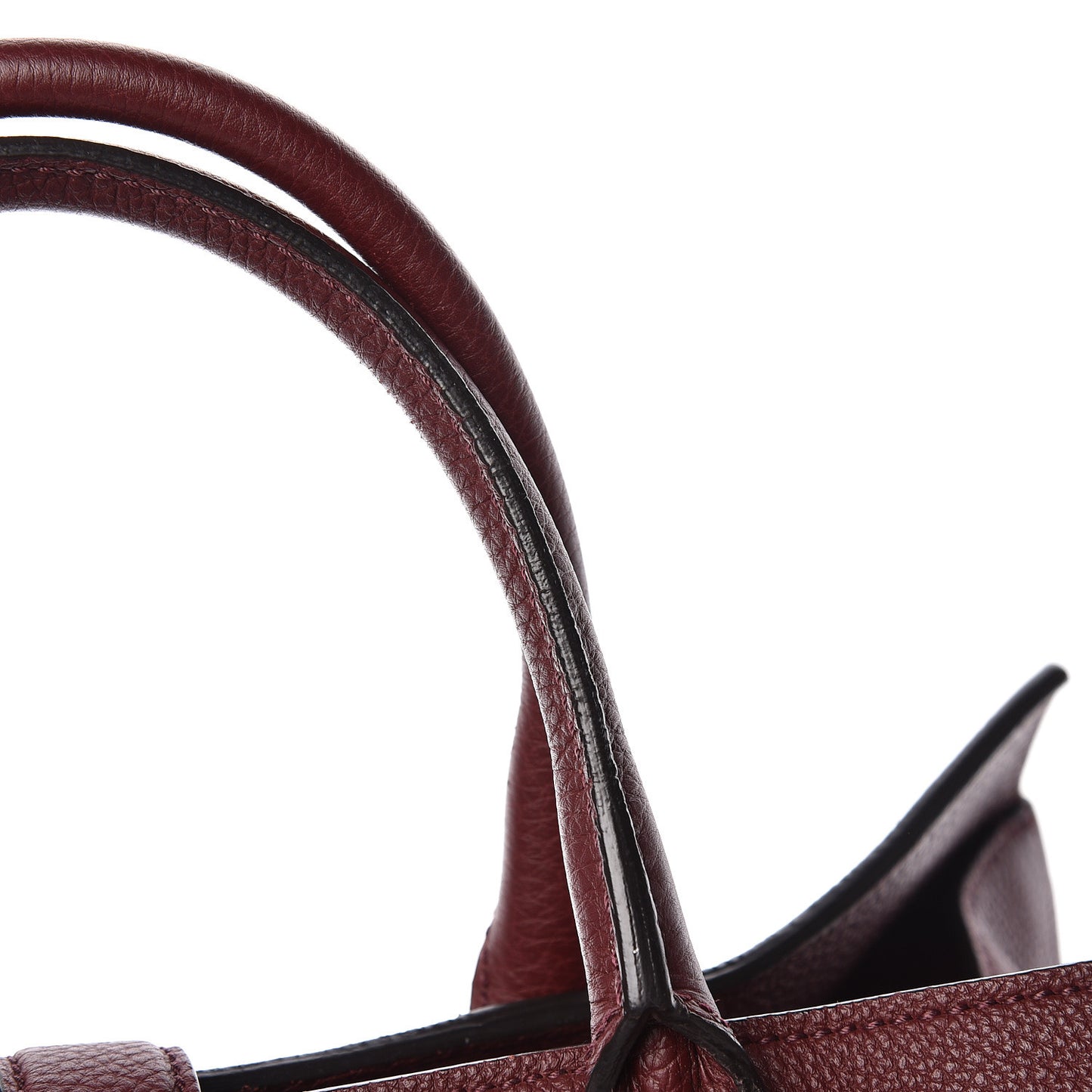 Soft Calfskin Medium Jackie Top Handle Bag Bordeaux