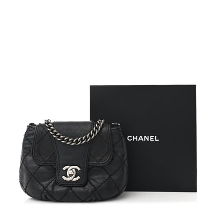 Chanel Caviar Aged Calfskin Mini Bubble Graphic Messenger Bag Black 11 of 11