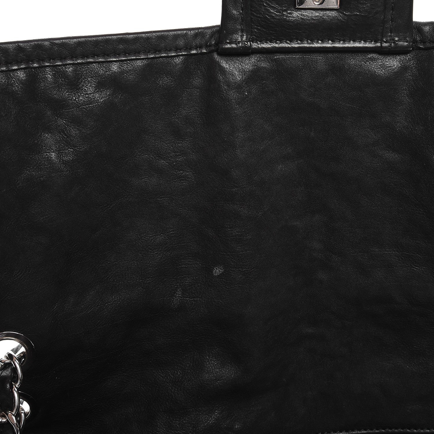 Chanel Calfskin Quilted Large Natural Beauty Flap Black 8 of 12
