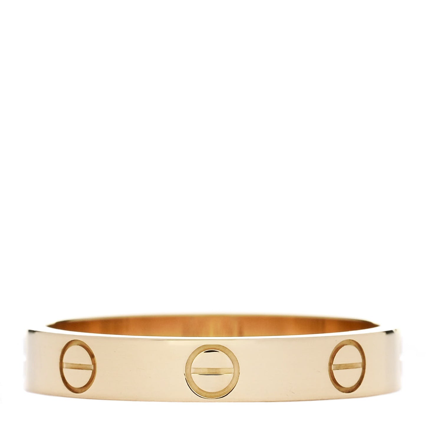 18K Yellow Gold 3.5mm LOVE Wedding Band Ring 58 8.5