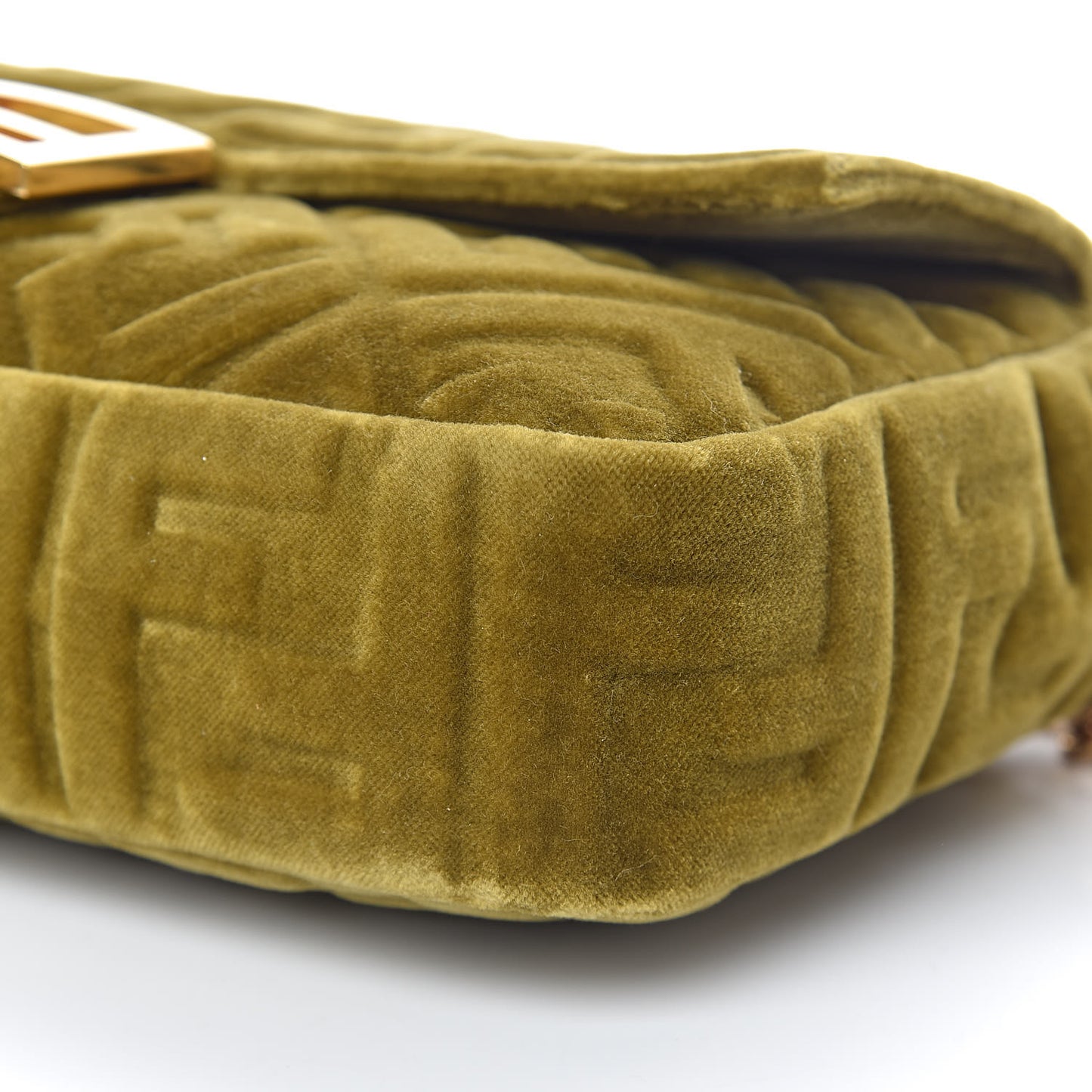 Velvet FF Embossed Baguette Camaleonte