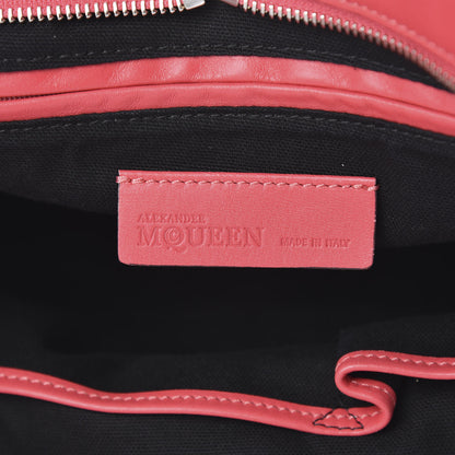 Alexander McQueen Pebbled Calfskin Large Skull Padlock Zip Around Tote Pink 6 of 15
