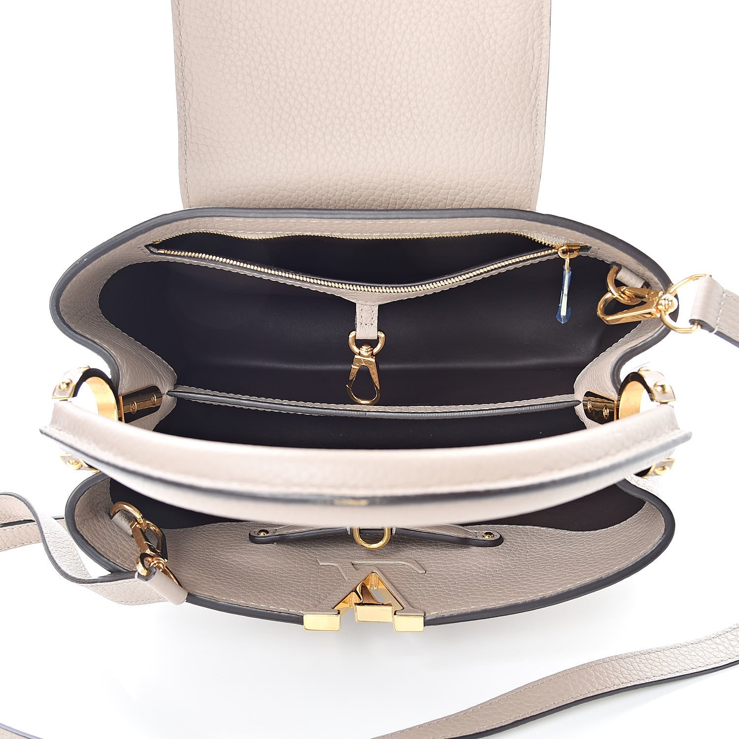 Louis Vuitton Taurillon Capucines PM Galet 5 of 10