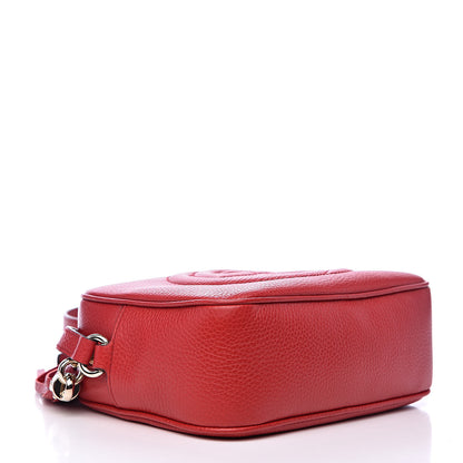 Gucci Pebbled Calfskin Small Soho Disco Bag Tabasco Red 4 of 10