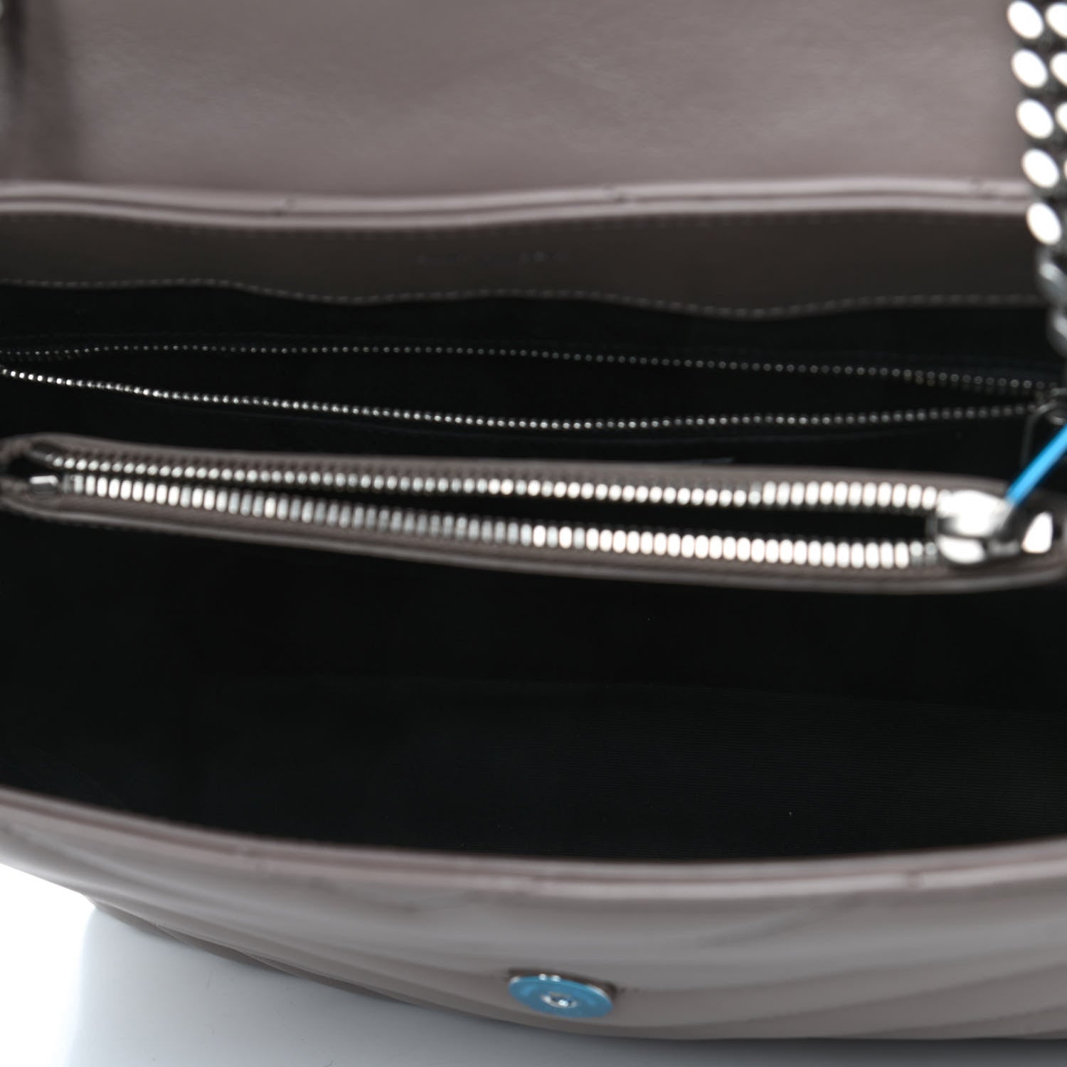 Saint Laurent Calfskin Y Quilted Monogram Medium Loulou Chain Satchel Taupe 4 of 4