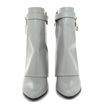 Givenchy Box Calfskin Shark Lock Ankle Boots 39 Light Grey 2 of 7