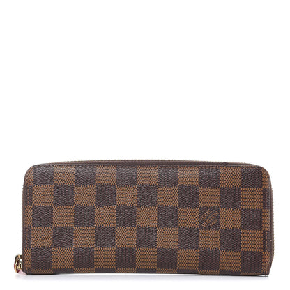 Louis Vuitton Damier Ebene Clemence Wallet Cherry 1 of 10