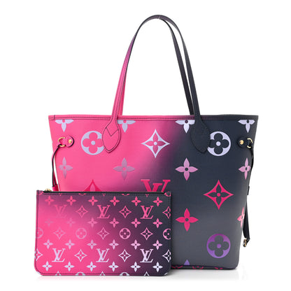 Louis Vuitton Monogram Giant Spring In The City Neverfull MM Midnight Fuchsia 3 of 11