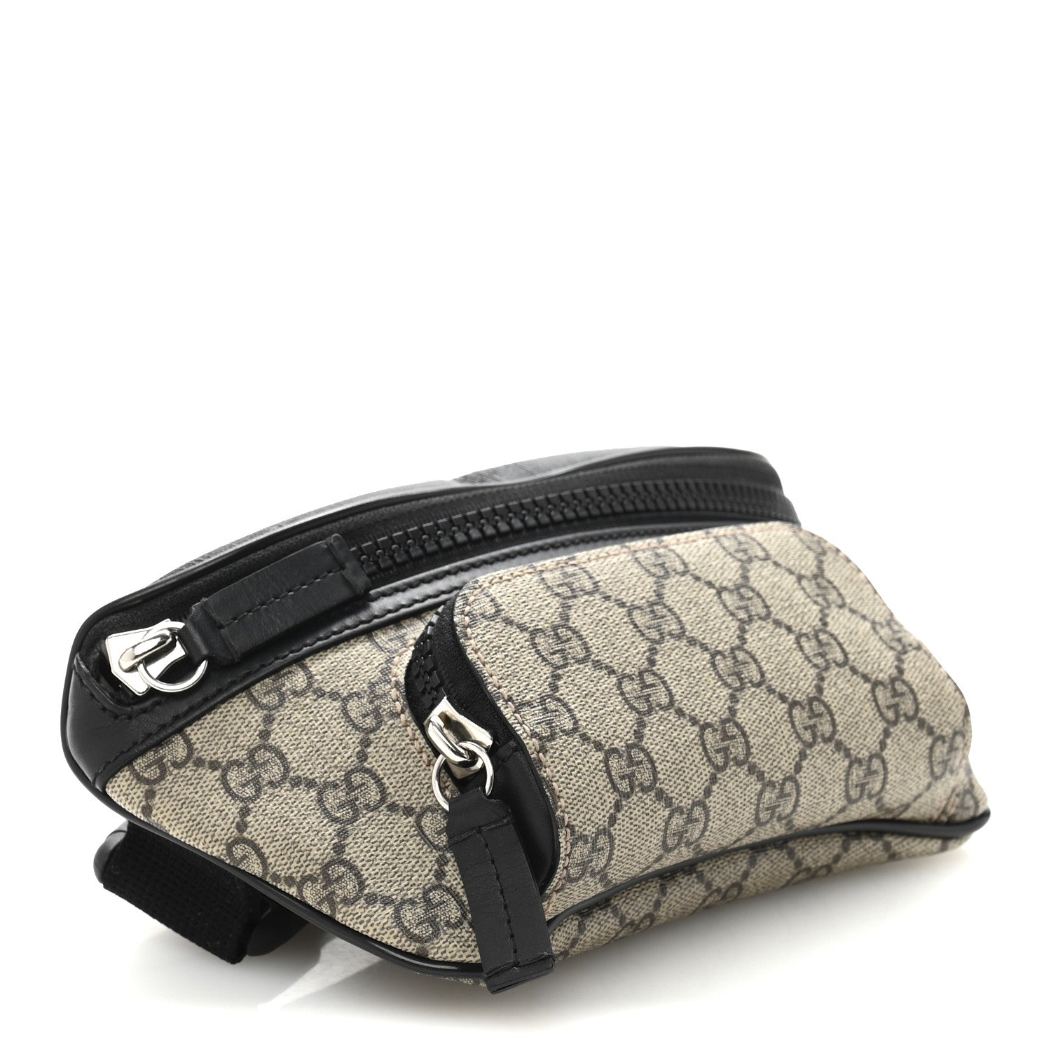Gucci GG Supreme Monogram Belt Bag Black 4 of 10