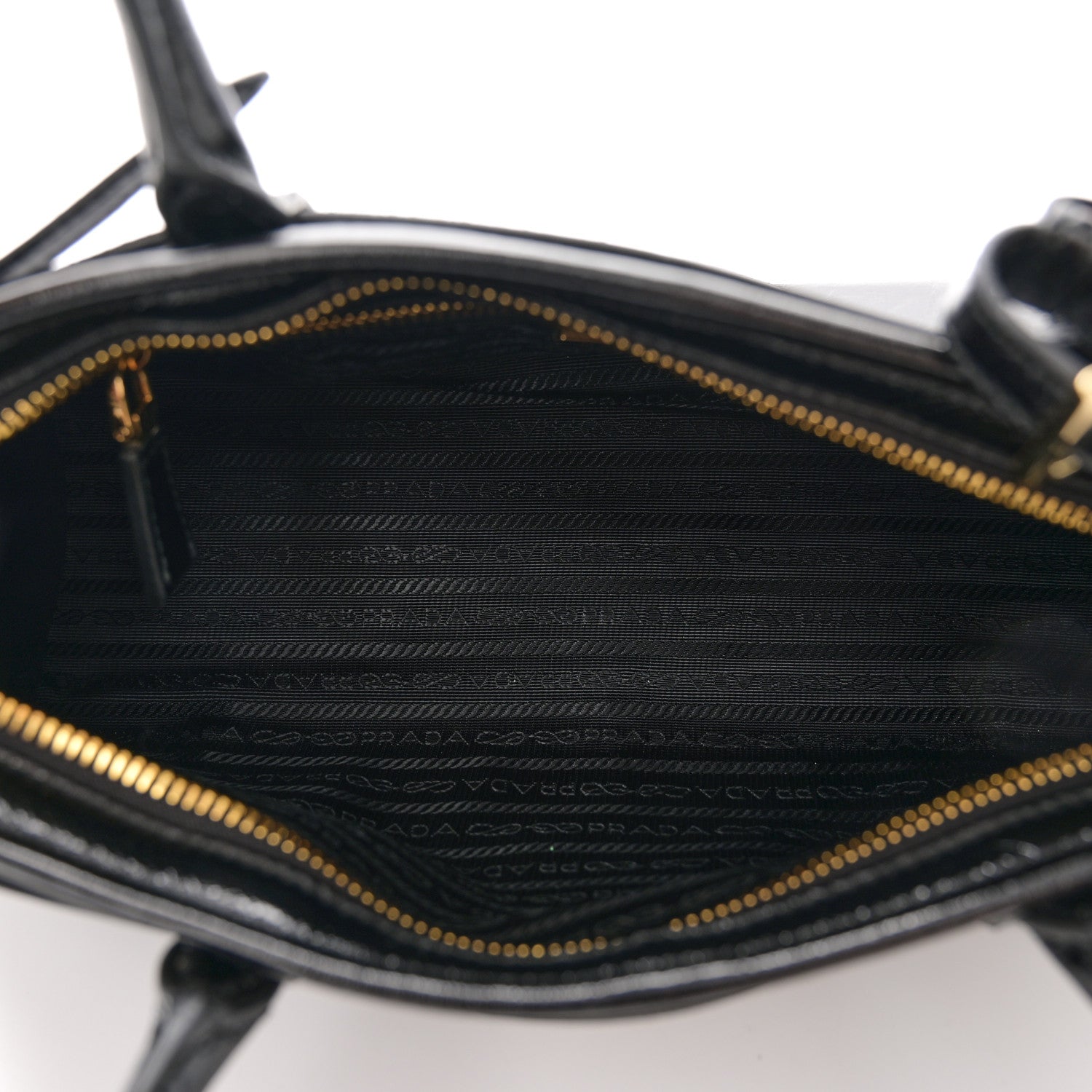 Prada Shiny Nappa Medium Shoulder Bag Black 5 of 10