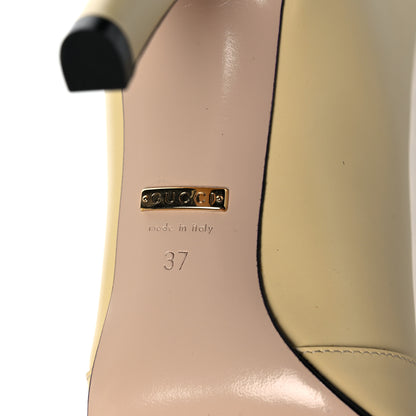 Gucci Plume Calfskin Damir Lattice Cutout Knee High Boot 37 Butter 6 of 10