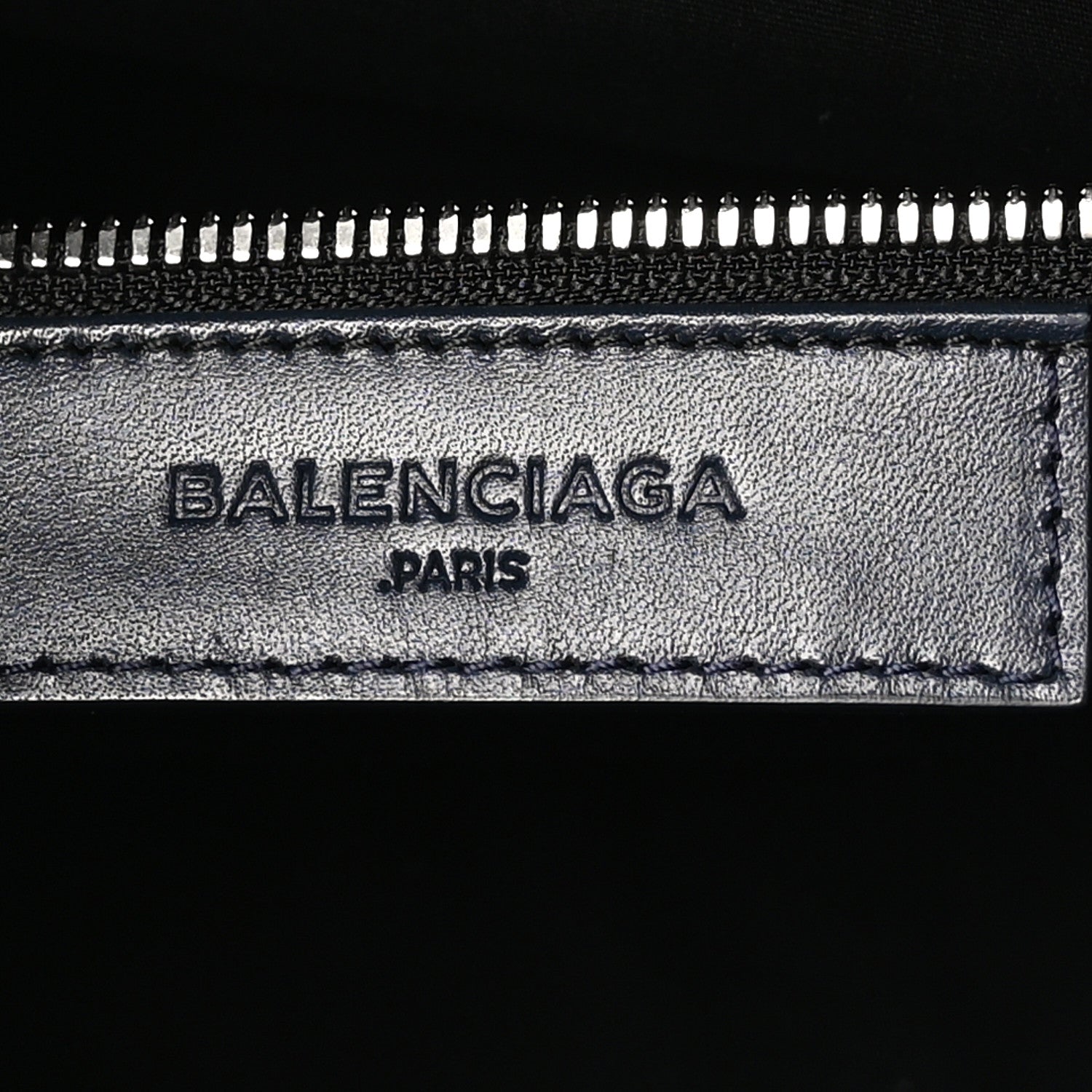 Balenciaga Calfskin Karung Padlock Nude Work S Top Handle Black Encre Orange Tang 7 of 11