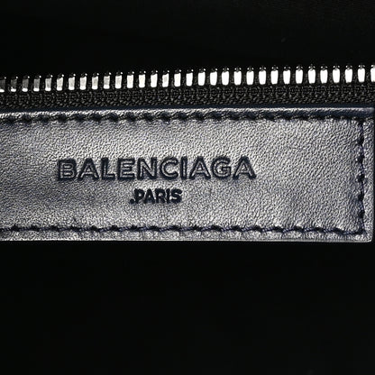 Balenciaga Calfskin Karung Padlock Nude Work S Top Handle Black Encre Orange Tang 7 of 11