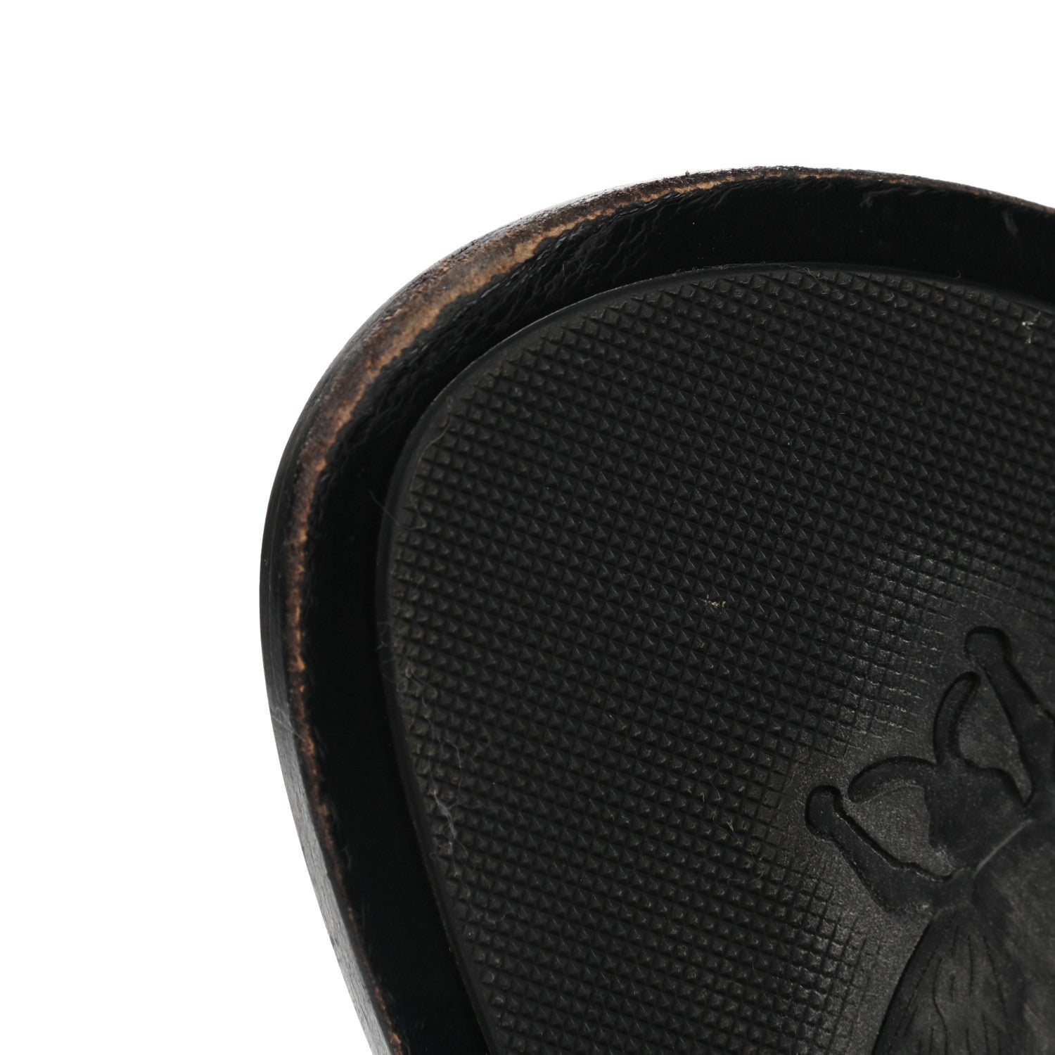 Gucci Calfskin GG Marmont Thong Sandals 40 Black 9 of 17