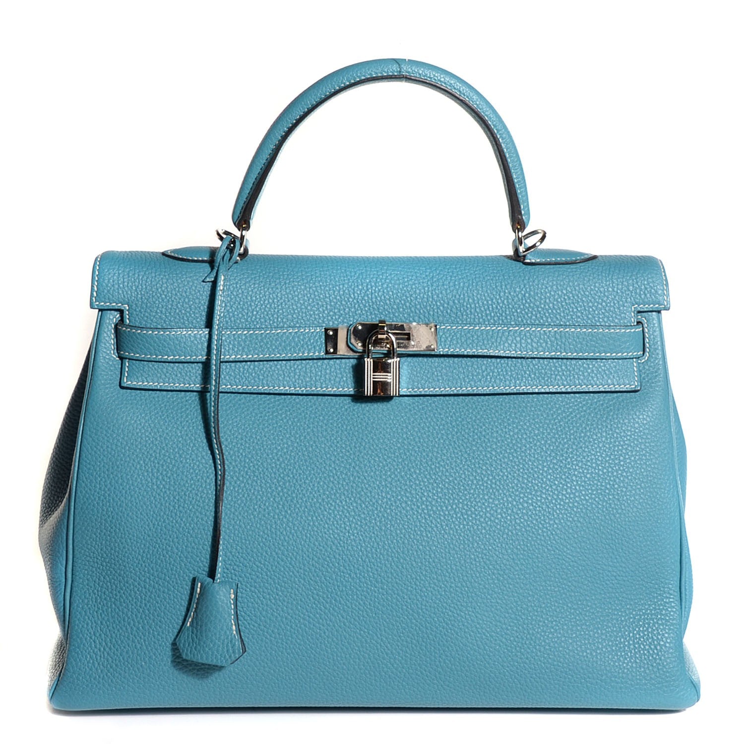 Hermes Togo Kelly Retourne 35 Blue Jean 1 of 25