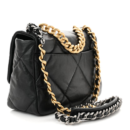 Chanel Lambskin Quilted Medium Chanel 19 Flap Black 3 of 11