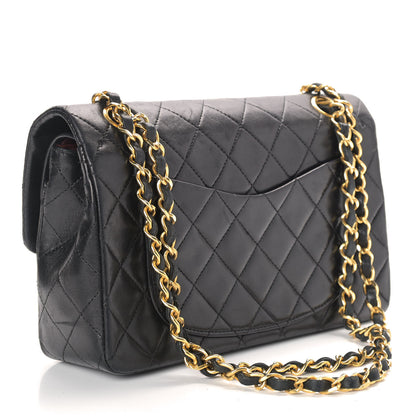 Chanel Lambskin Quilted Small Double Flap Black 3 of 9