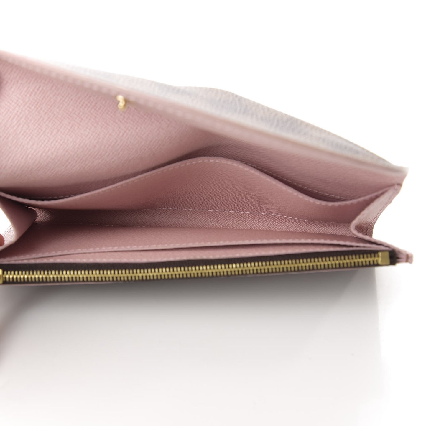 Damier Ebene Caissa Wallet Rose Ballerine