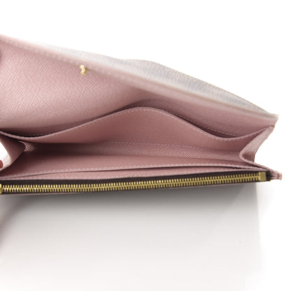 Louis Vuitton Damier Ebene Caissa Wallet Rose Ballerine 5 of 8