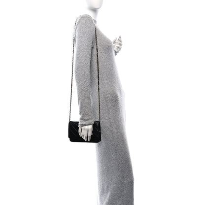 Chanel Lambskin Quilted Wallet On Chain WOC Black 2 of 12