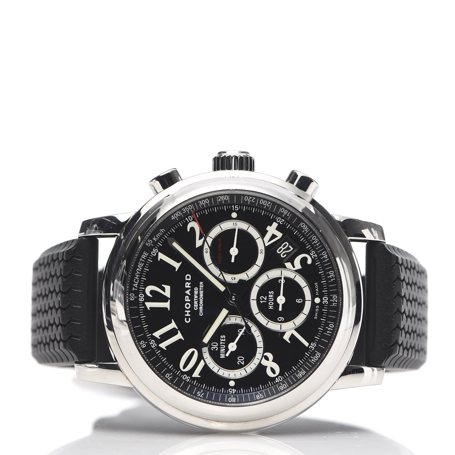 Chopard Stainless Steel Rubber 42mm 1000 Mille Miglia Chronograph Automatic Watch Black 2 of 5