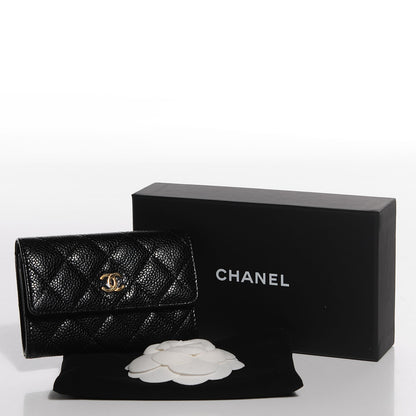 Chanel Caviar Quilted Flap Card Holder Black 9 of 9