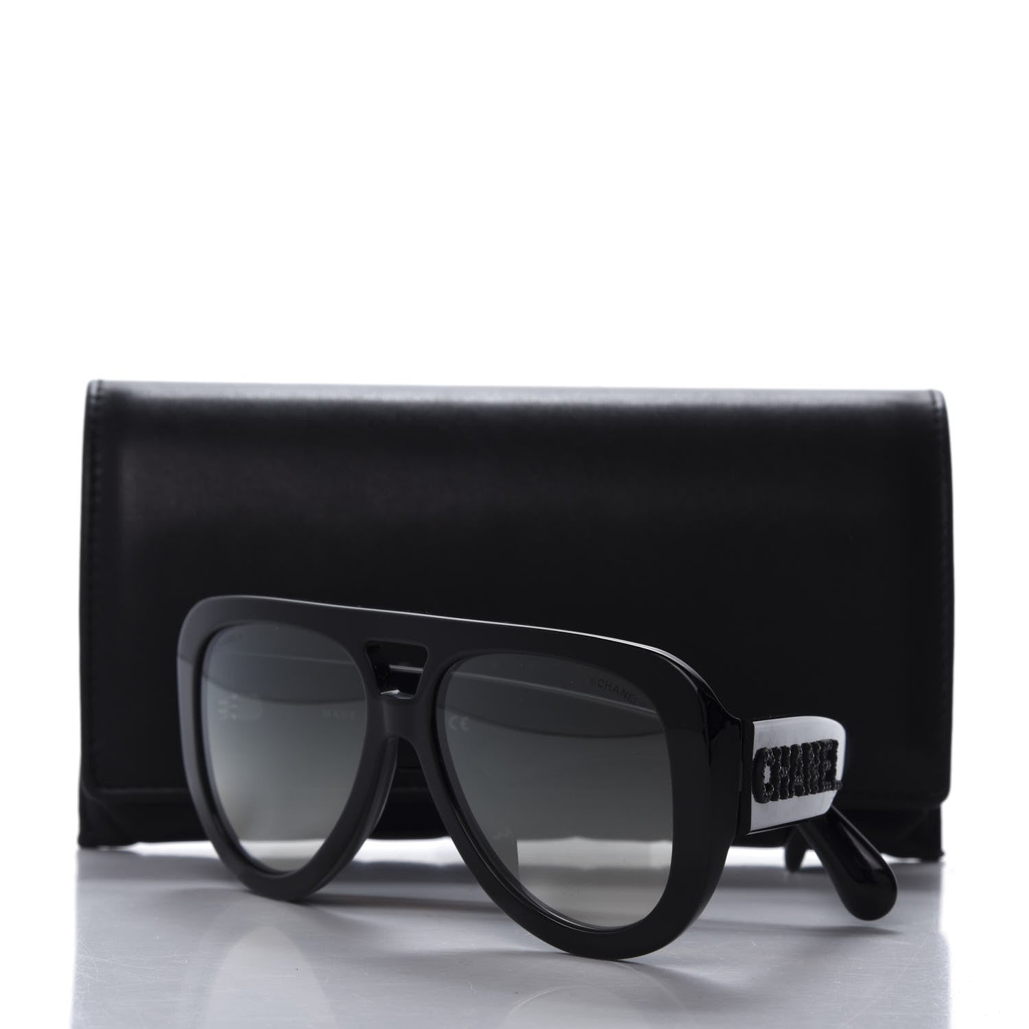 Chanel Resin Sunglasses 5423-B Black 634283 – FASHIONPHILE