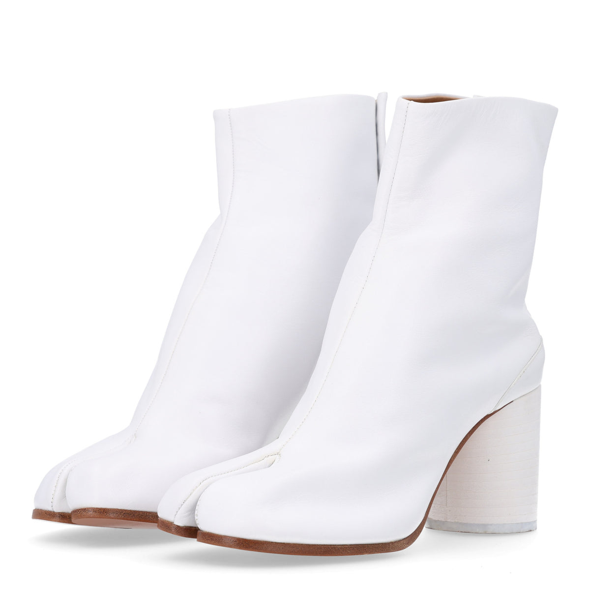 Nappa Tabi Ankle 80mm Boots 39 White
