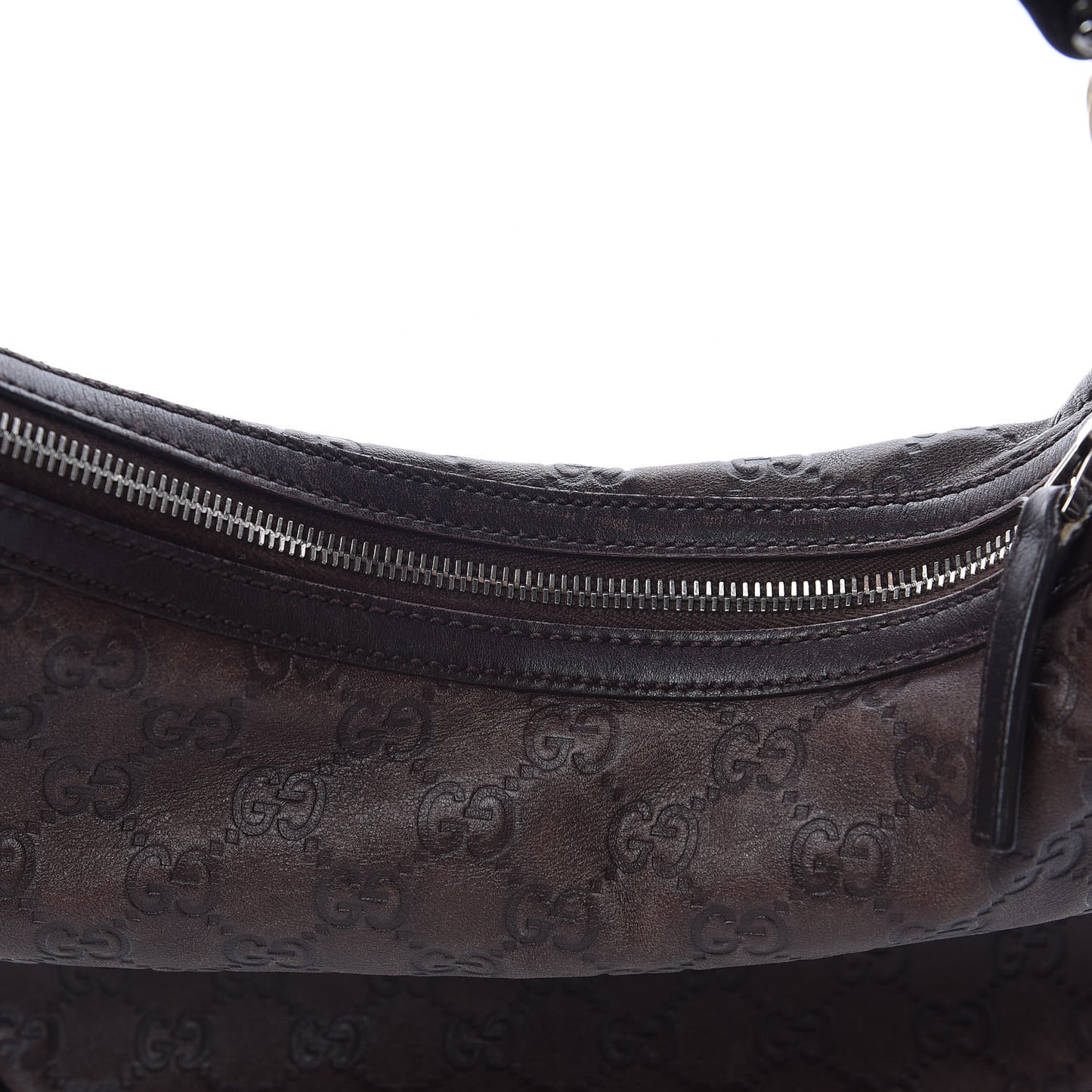 Guccissima Medium GG Twins Hobo Dark Brown