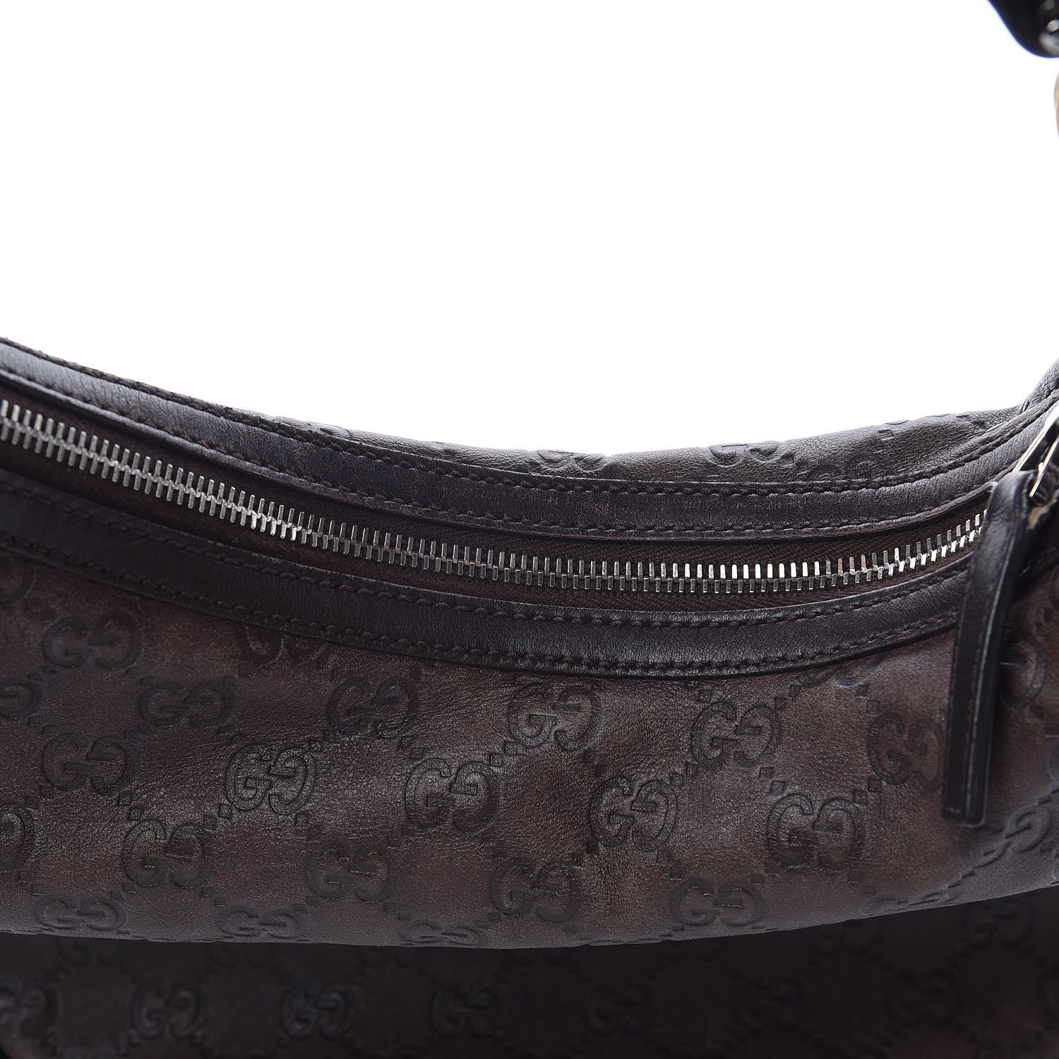 Gucci Guccissima Medium GG Twins Hobo Dark Brown 8 of 18