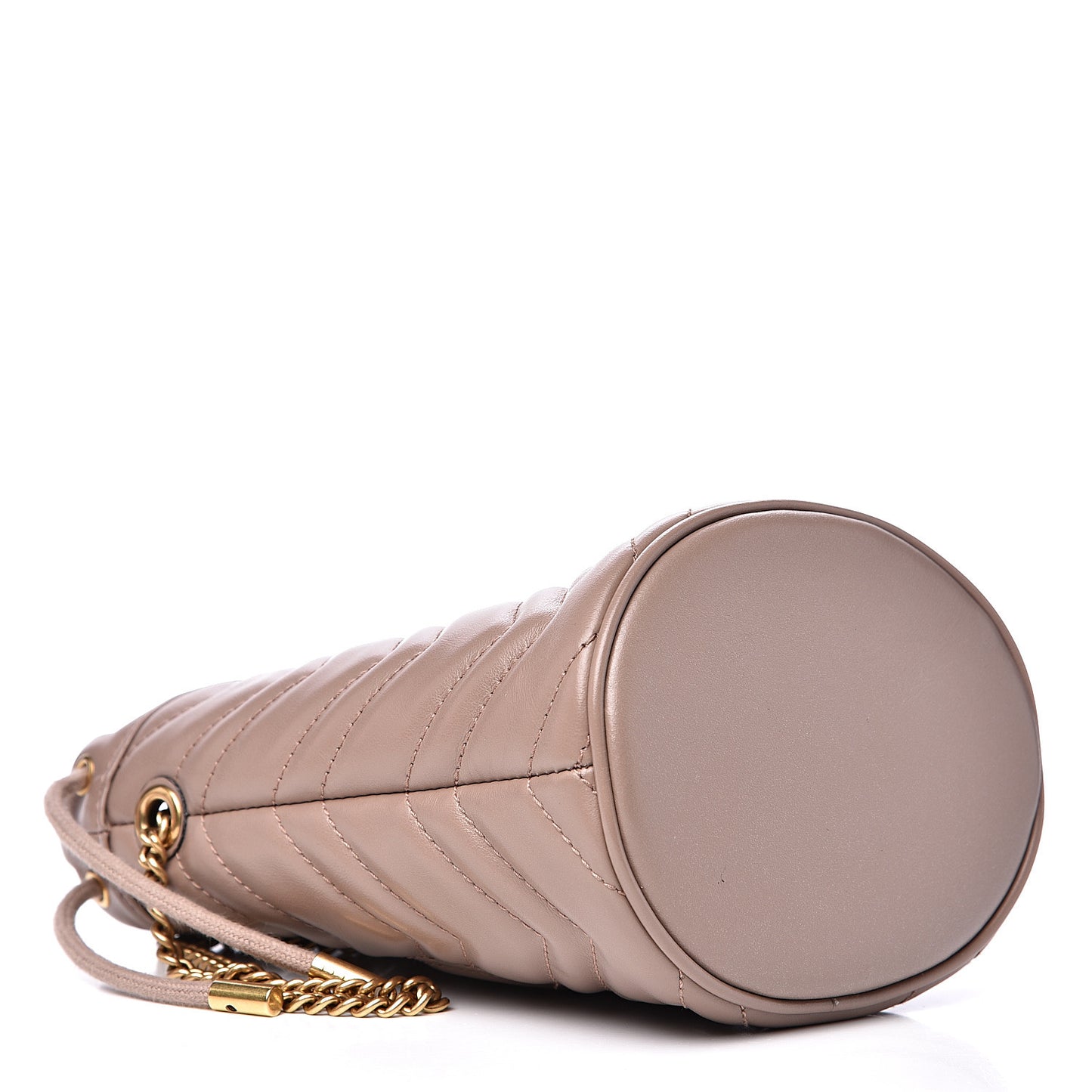 Calfskin Matelasse Mini GG Marmont 2.0 Bucket Bag Porcelain Rose